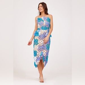 Elliatt Times Floral Lace Peplum Dress